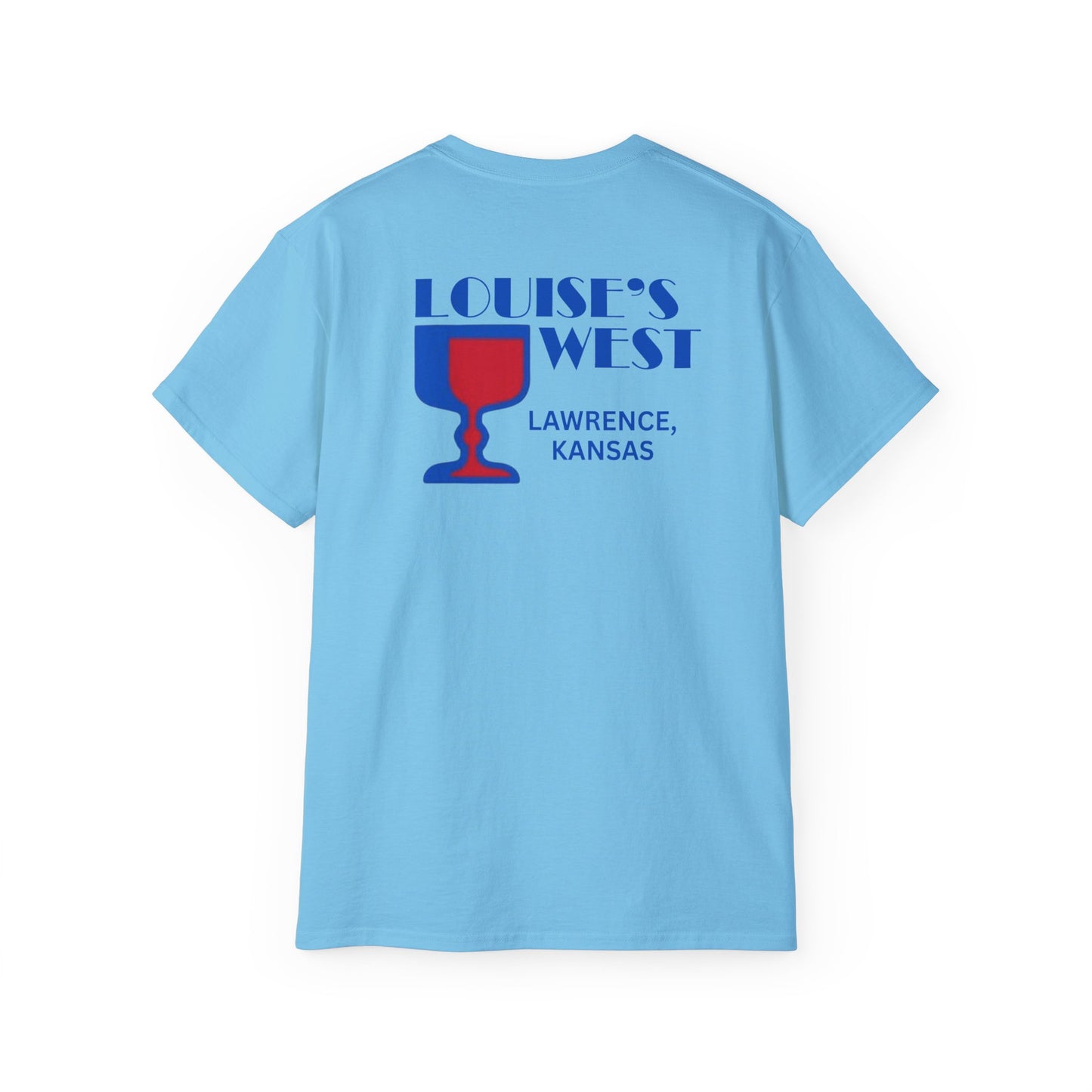 Red and Blue Louise's West Logo