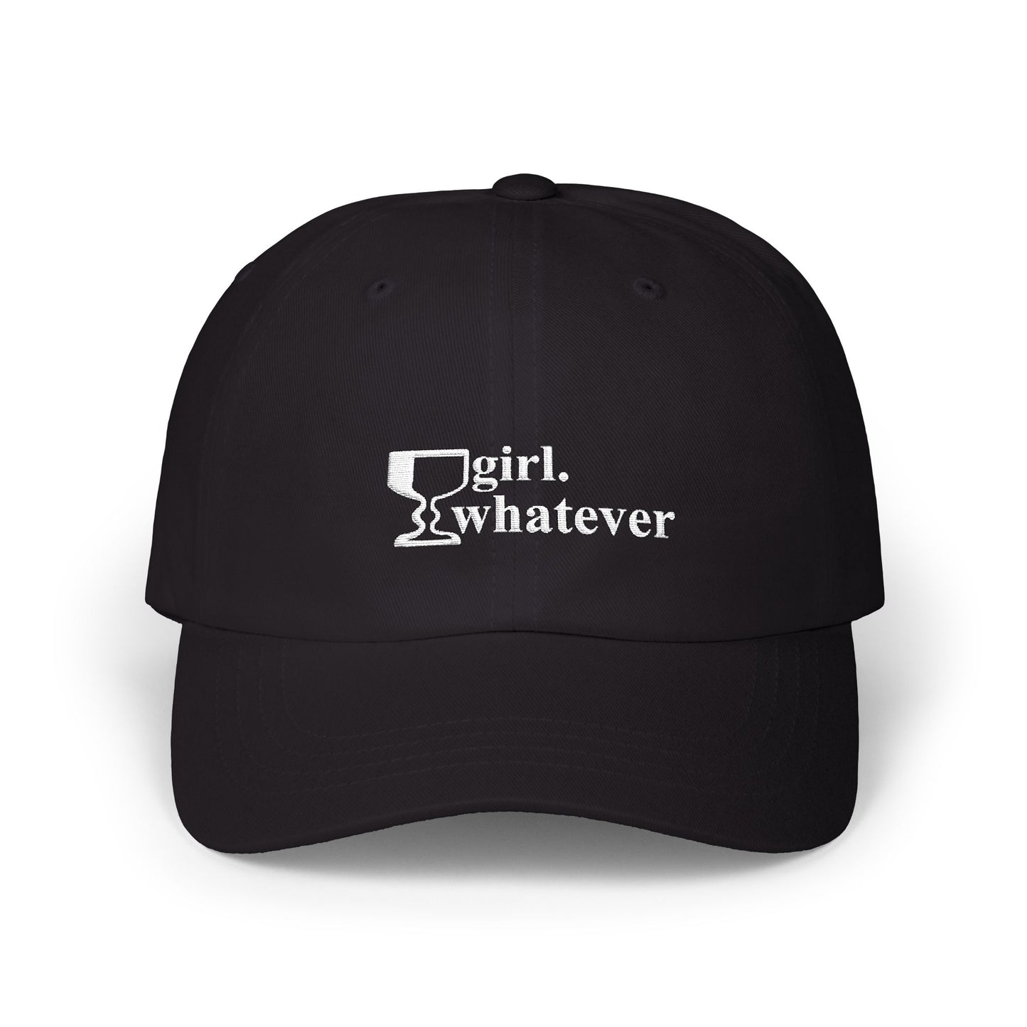 girl. whatever (dad hat)
