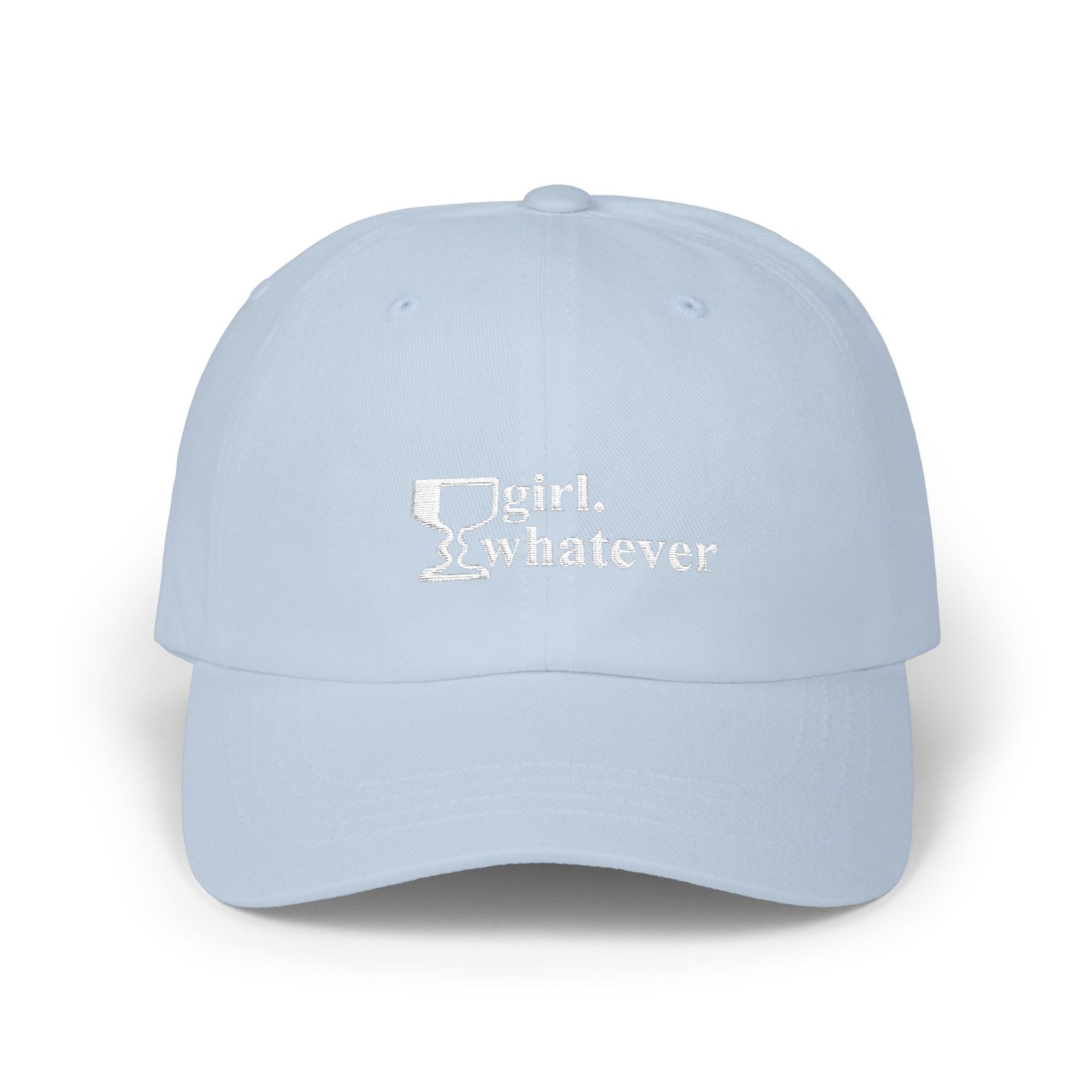girl. whatever (dad hat)