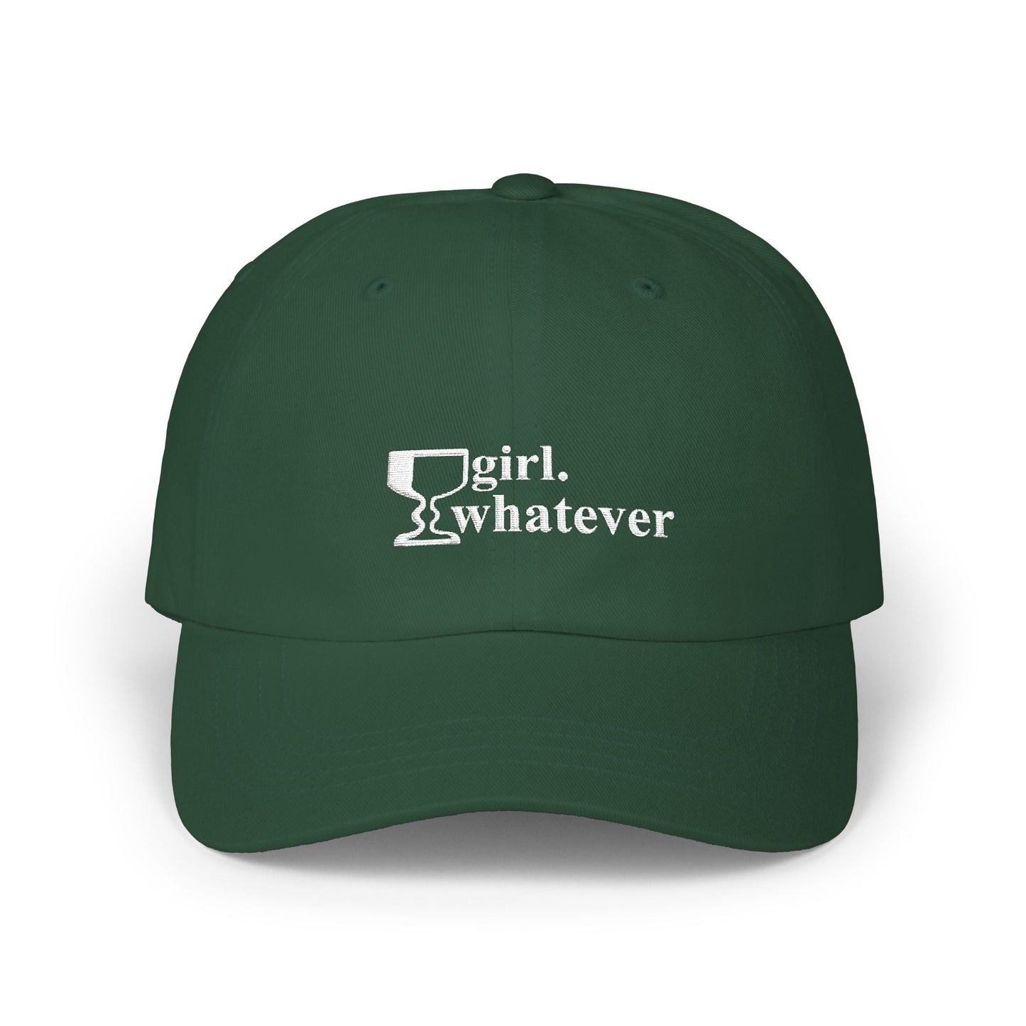 girl. whatever (dad hat)