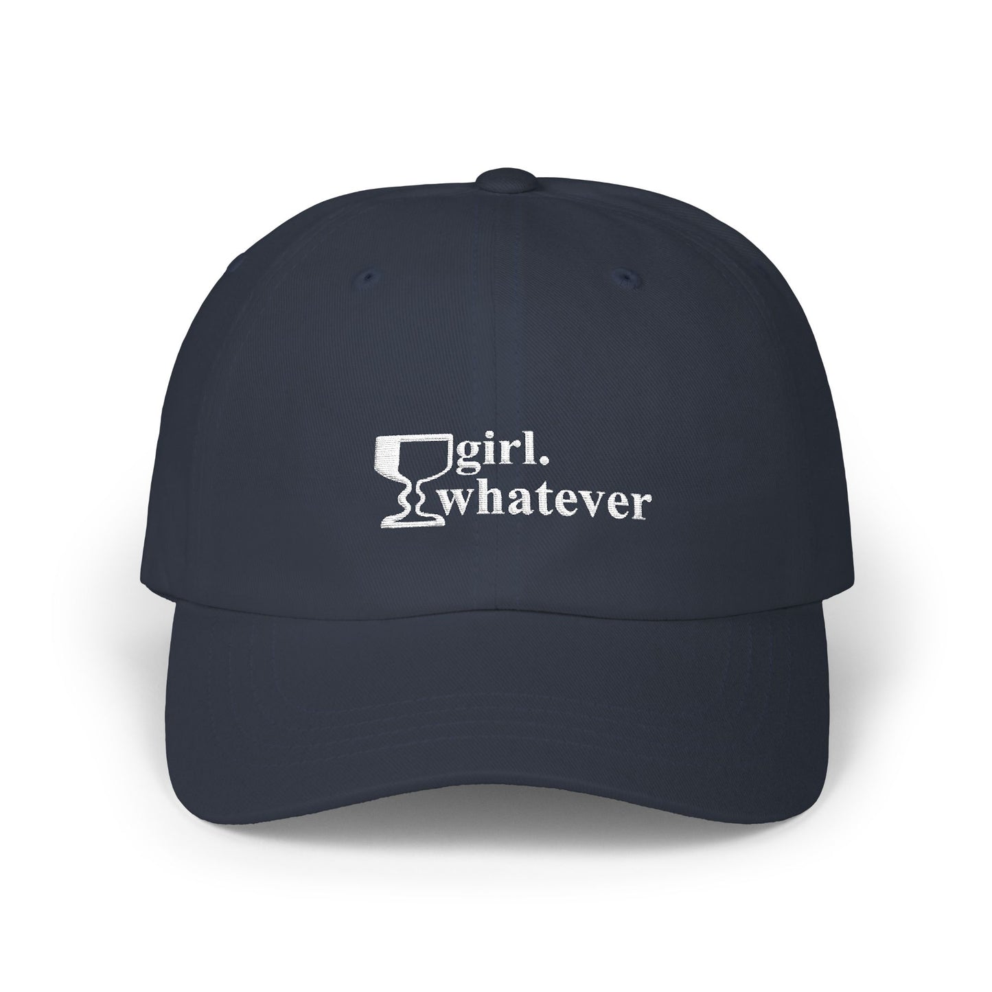 girl. whatever (dad hat)